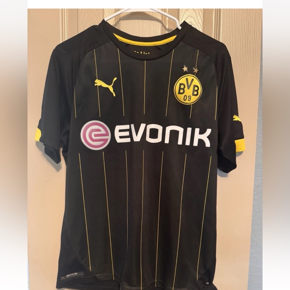 2015-16 Puma BVB BORUSSIA DORTMUND Soccer Football‎ Team Away Jersey Kit Men's S